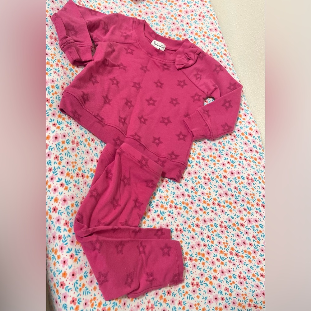 Splendid Baby Pink Star Sweater and Leggings Set